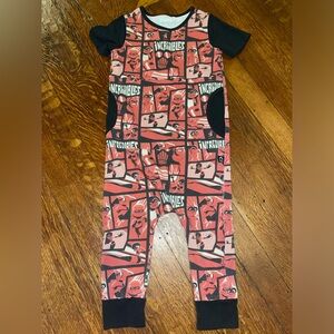 Rags to Raches Disney Incredibles short sleeve shortie romper jumpsuit